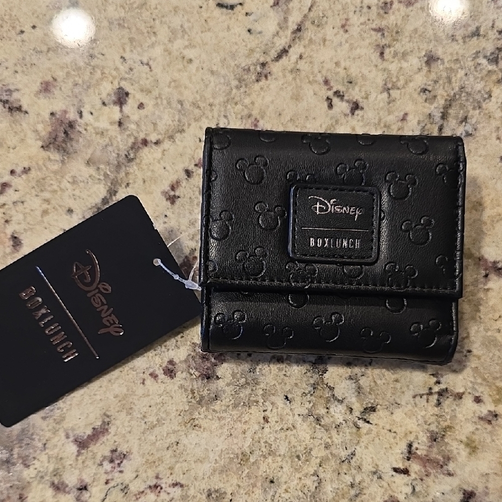 Disney Black Embossed Mickey Wallet